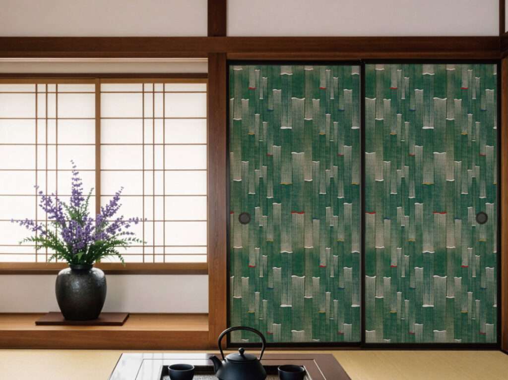 父の日のサプライズプレゼントにおすすめのふすまリメイク・竹柄